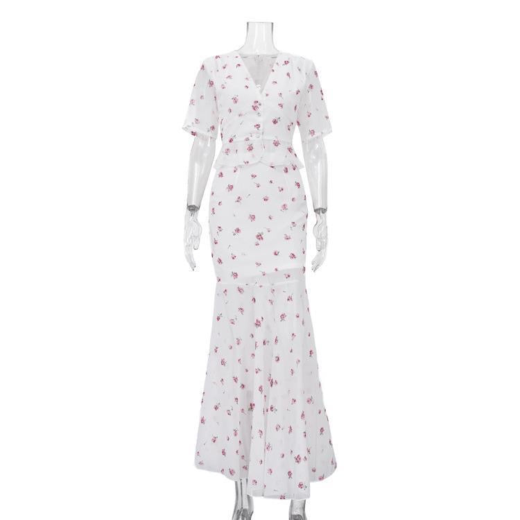 2 pieces set “PINK FROWER”